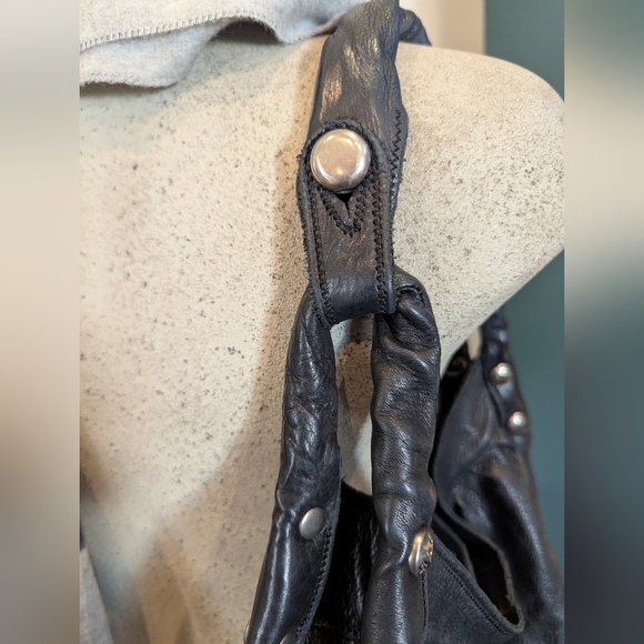 Lucky Brand Hobo Bag -black Leather shoulder bag - Picture 3 of 11